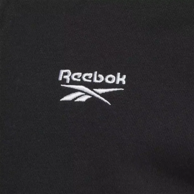 Reebok Identity Small Logo Fleece-Hoodie mit durchgehendem Reißverschluss für Damen