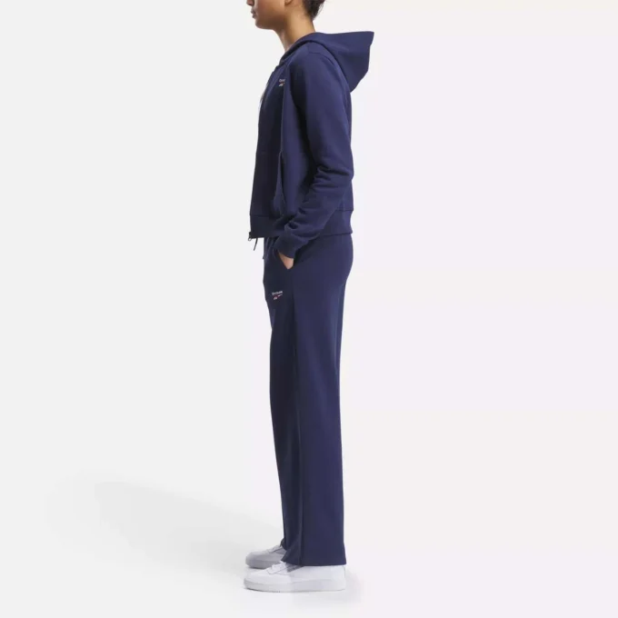 Reebok Identity Small Logo Fleece-Hose mit weitem Bein für Damen