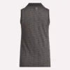 Ärmelloses Golf-Poloshirt für Damen mit tonalem Vector-Jacquardmuster