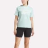 Zweifarbiges Damen-T-Shirt mit Rundhalsausschnitt und Logo