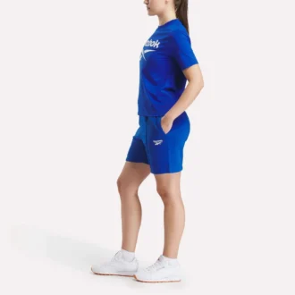 Zweifarbiges Damen-T-Shirt mit Rundhalsausschnitt und Logo