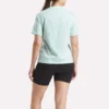 Zweifarbiges Damen-T-Shirt mit Rundhalsausschnitt und Logo