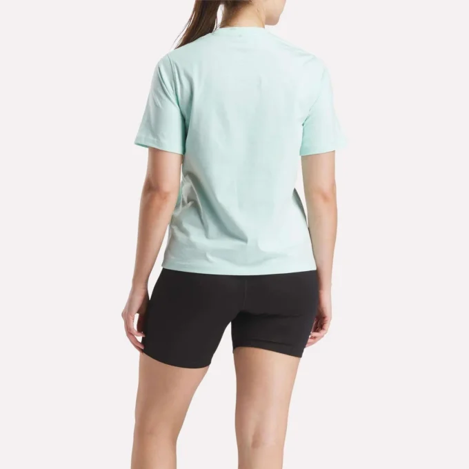 Zweifarbiges Damen-T-Shirt mit Rundhalsausschnitt und Logo
