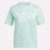 Zweifarbiges Damen-T-Shirt mit Rundhalsausschnitt und Logo