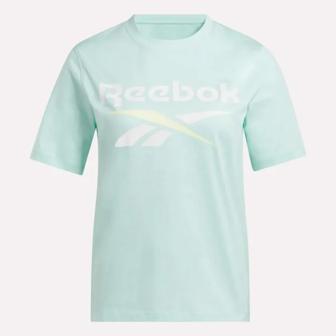 Zweifarbiges Damen-T-Shirt mit Rundhalsausschnitt und Logo