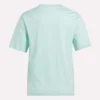 Zweifarbiges Damen-T-Shirt mit Rundhalsausschnitt und Logo