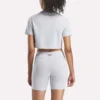 Zweifarbiges Logo-Crew-Shirt mit kurzen Ärmeln für Damen