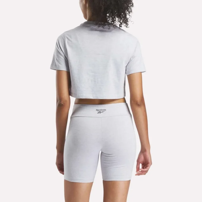 Zweifarbiges Logo-Crew-Shirt mit kurzen Ärmeln für Damen