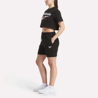 Zweifarbiges Logo-Crew-Shirt mit kurzen Ärmeln für Damen