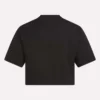 Zweifarbiges Logo-Crew-Shirt mit kurzen Ärmeln für Damen