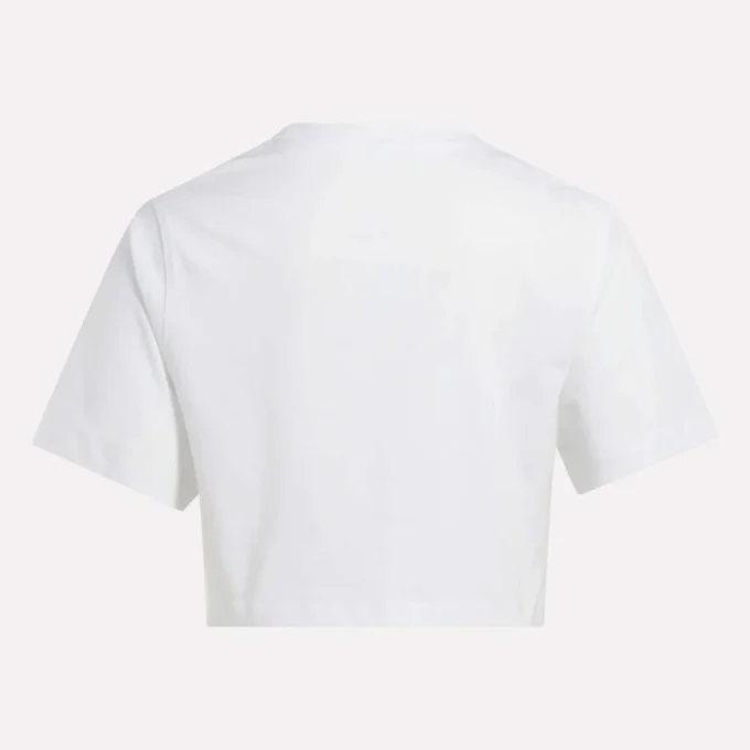 Zweifarbiges Logo-Crew-Shirt mit kurzen Ärmeln für Damen