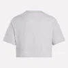Zweifarbiges Logo-Crew-Shirt mit kurzen Ärmeln für Damen