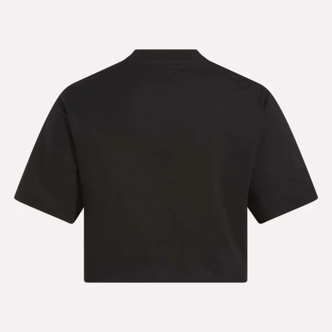 Zweifarbiges Logo-Crew-Shirt mit kurzen Ärmeln für Damen